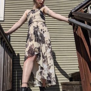 Flowy spring floral dress